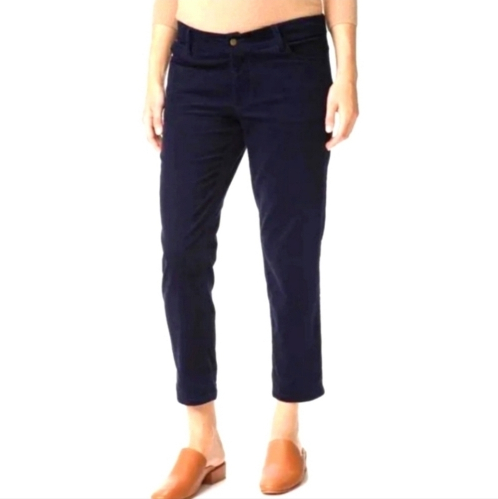 Hatch Blue Maternity Boyfriend Corduroy Pants Size 2 Small/Medium
